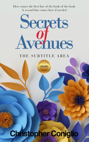 3D mockup of Chambray #1312 - Premade Poetry Book Cover | BookCoverZone