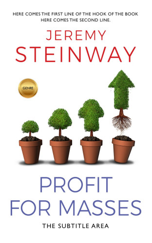 3D mockup of Thatch Green #1340 - Premade Business Book Cover