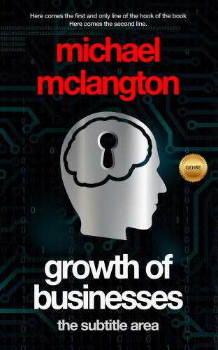 3D mockup of Black Bean #1368 - Premade Business Book Cover