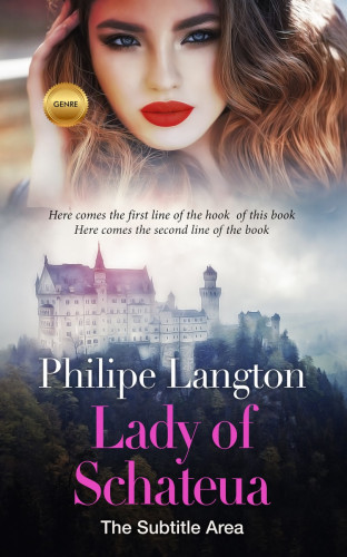 3D mockup of Silver Rust #1438 - Premade Chick Lit Book Cover