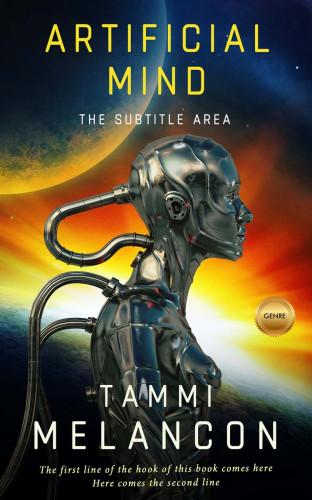 3D mockup of Di Serria #1514 - Premade Science Fiction Book Cover