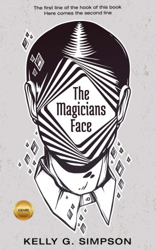 3D mockup of Thunder #1540 - Premade Abstract Book Cover