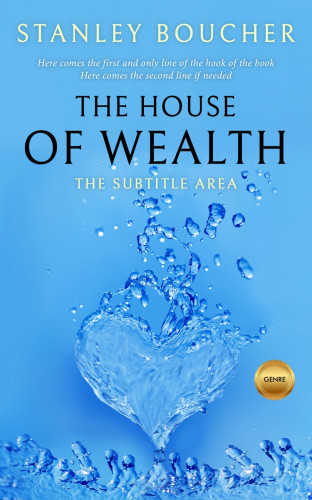 3D mockup of Picton Blue #1580 - Premade Abstract Book Cover