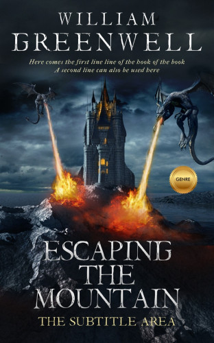 3D mockup of Ebony Clay #1628 - Premade Fantasy Book Cover