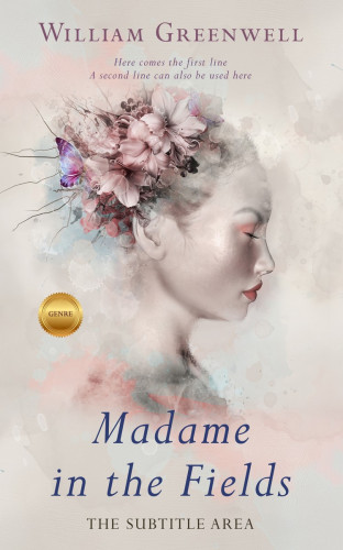 3D mockup of Swirl #1646 - Premade Abstract Book Cover