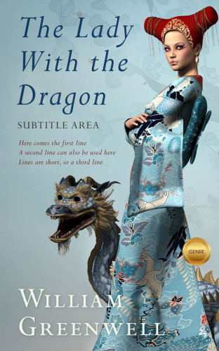 3D mockup of Gull Gray #1647 - Premade Fantasy Book Cover