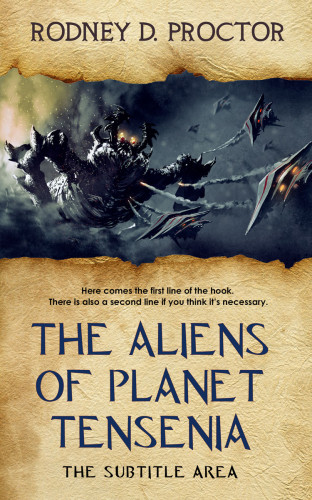 3D mockup of Ebony Clay #1701 - Premade Science Fiction Book Cover