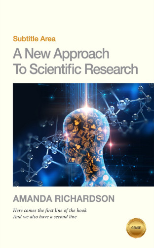 3D mockup of Pampas #1820 - Premade Abstract Book Cover