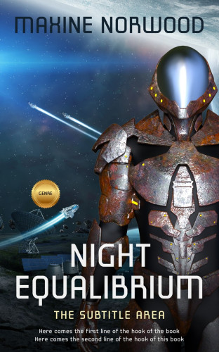 3D mockup of Shark #1955 - Premade Science Fiction Book Cover