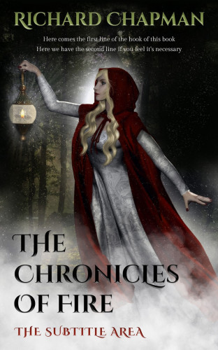 3D mockup of Timberwolf #2037 - Premade Fantasy Book Cover