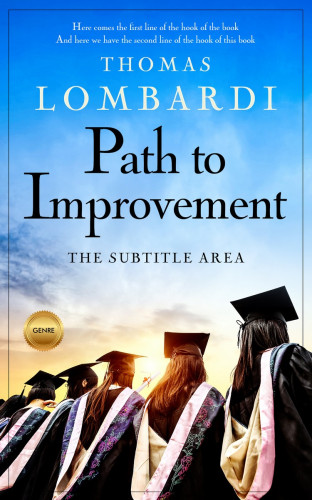 3D mockup of Dodger Blue #2193 - Premade Self-Improvement & Self-Help Book Cover