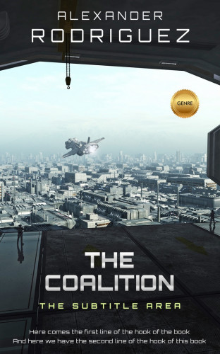 3D mockup of Shark #2381 - Premade Science Fiction Book Cover