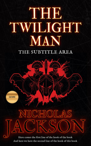 3D mockup of Black #2681 - Premade Action & Adventure Book Cover