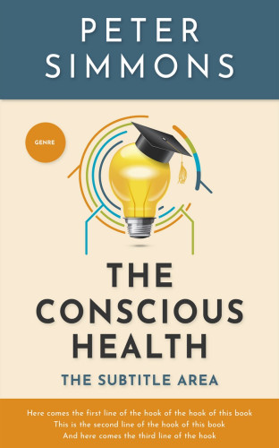 3D mockup of Champagne #2789 - Premade Abstract Book Cover