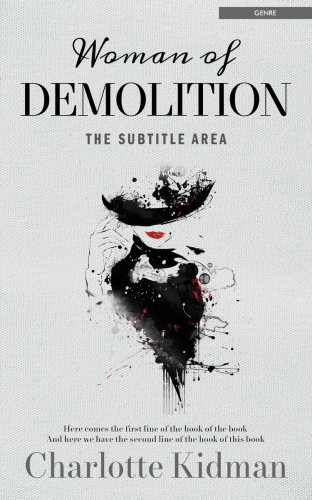 3D mockup of Iron #2806 - Premade Abstract Book Cover