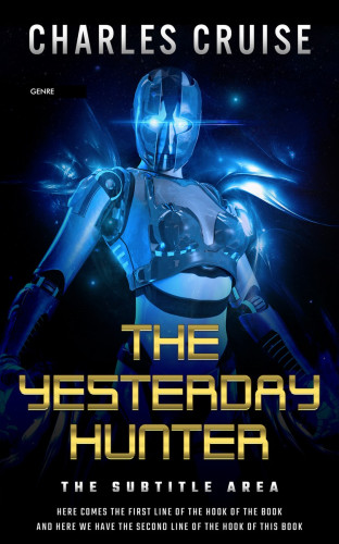 3D mockup of Ebony #2833 - Premade Science Fiction Book Cover