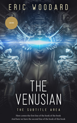 3D mockup of Ebony Clay #2905 - Premade Science Fiction Book Cover