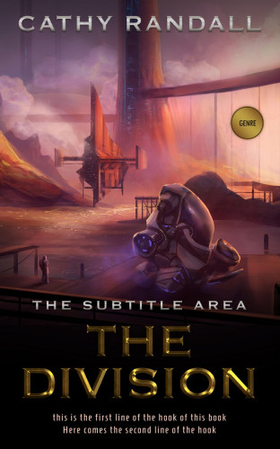 3D mockup of Cocoa Brown #3165 - Premade Science Fiction Book Cover