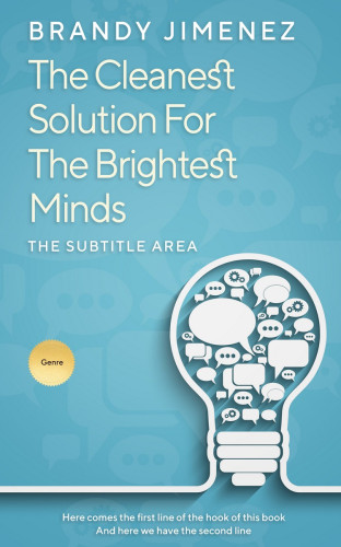 3D mockup of Fountain Blue #3561 - Premade Business Book Cover