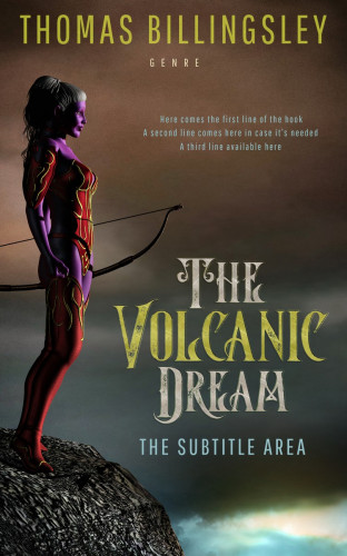 3D mockup of Taupe #3842 - Premade Fantasy Book Cover