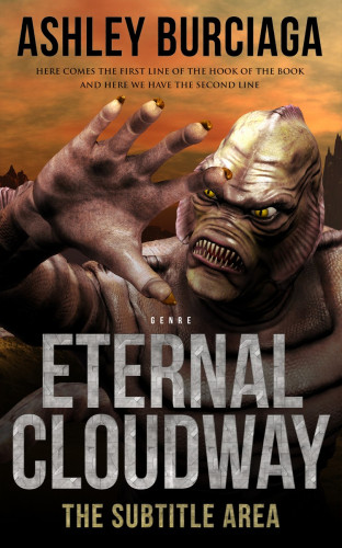 3D mockup of Antique Brass #3875 - Premade Science Fiction Book Cover