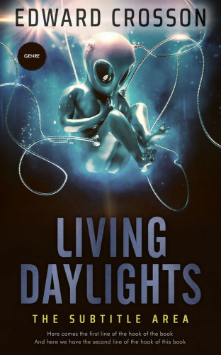 3D mockup of Shark #3908 - Premade Science Fiction Book Cover