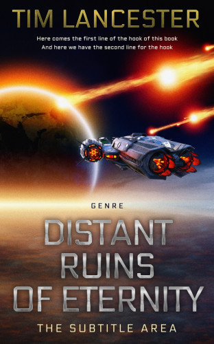 3D mockup of Cocoa Brown #3968 - Premade Science Fiction Book Cover