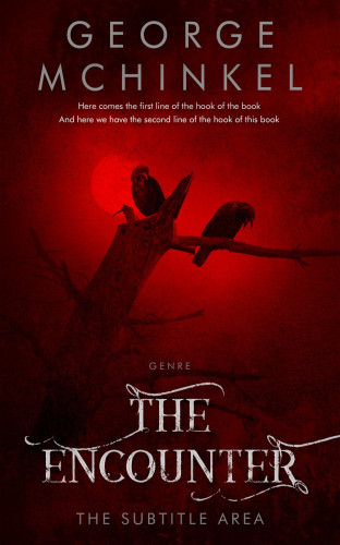 3D mockup of Burnt Maroon #4115 - Premade Horror Book Cover