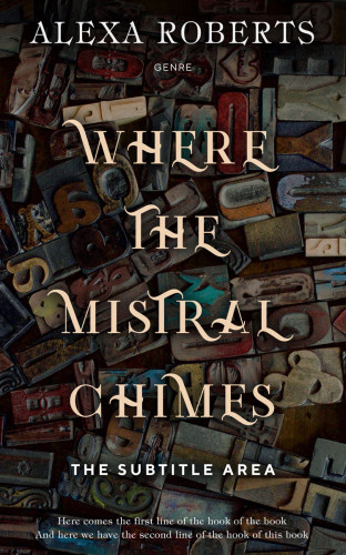 3D mockup of Cocoa Brown #4357 - Premade Abstract Book Cover