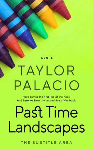 3D mockup of Green Yellow #4642 - Premade Abstract Book Cover