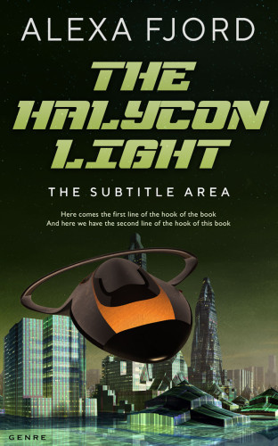 3D mockup of Green Smoke #4922 - Premade Science Fiction Book Cover