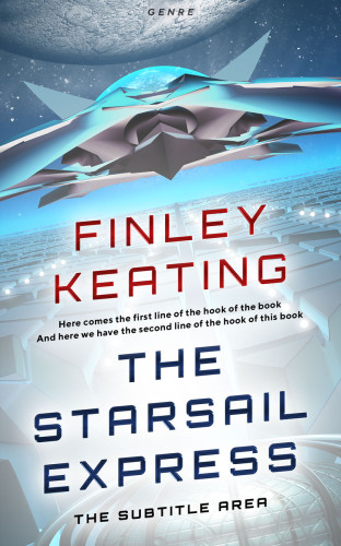 3D mockup of Geyser #4938 - Premade Science Fiction Book Cover