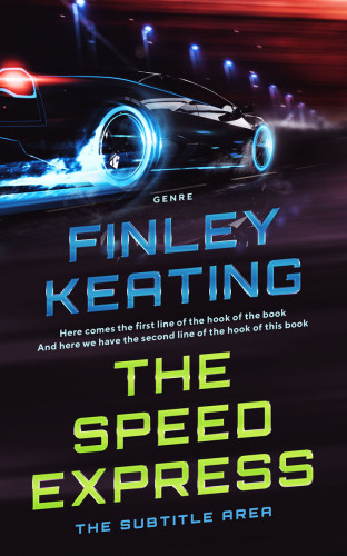 3D mockup of Thunder #4944 - Premade Abstract Book Cover