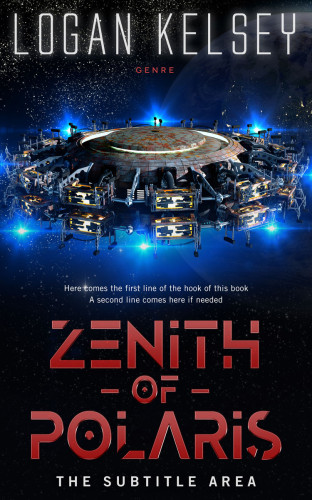 3D mockup of Ebony #4954 - Premade Science Fiction Book Cover