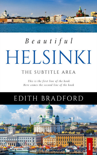 3D mockup of Hippie Blue #5334 - Premade Travel Book Cover