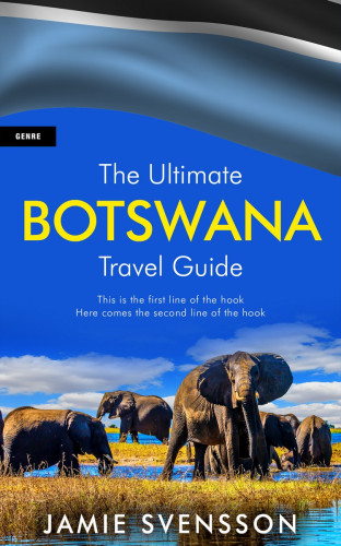 3D mockup of Cerulean Blue #5382 - Premade Travel Book Cover