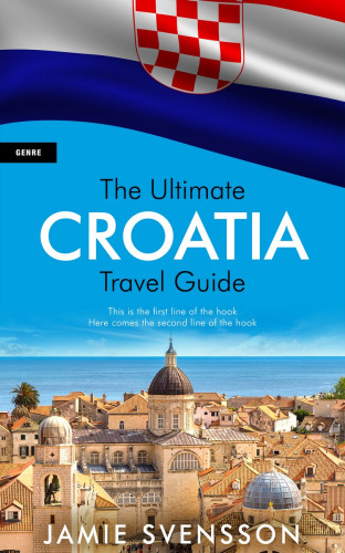 3D mockup of Curious Blue #5432 - Premade Travel Book Cover