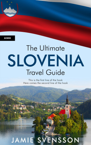 3D mockup of Jagged Ice #5436 - Premade Travel Book Cover