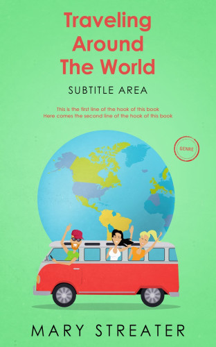 3D mockup of Algae Green #5509 - Premade Travel Book Cover