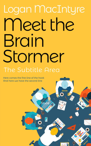 3D mockup of Bright Sun #6172 - Premade Business Book Cover