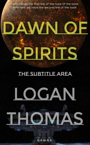 3D mockup of Green Smoke #6210 - Premade Science Fiction Book Cover