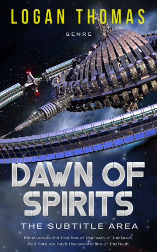 3D mockup of Ebony Clay #6217 - Premade Science Fiction Book Cover