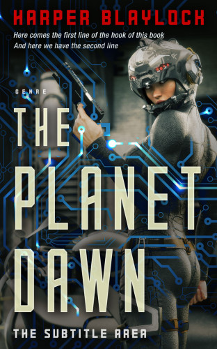 3D mockup of Vanilla #6854 - Premade Science Fiction Book Cover