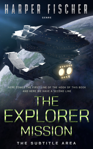 3D mockup of Mirage #7084 - Premade Science Fiction Book Cover