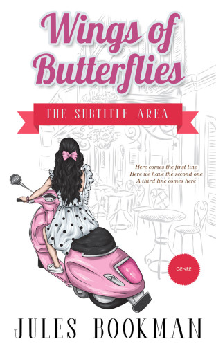 3D mockup of Bon Jour #7109 - Premade Travel Book Cover