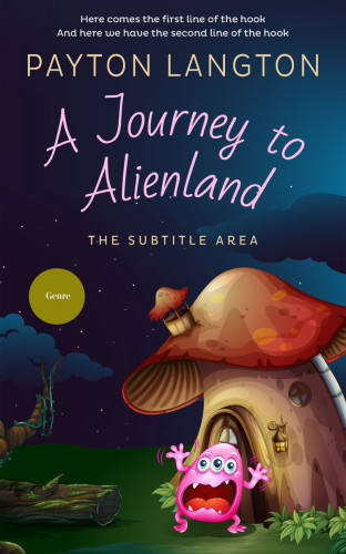 3D mockup of Charade #7234 - Premade Horror Book Cover