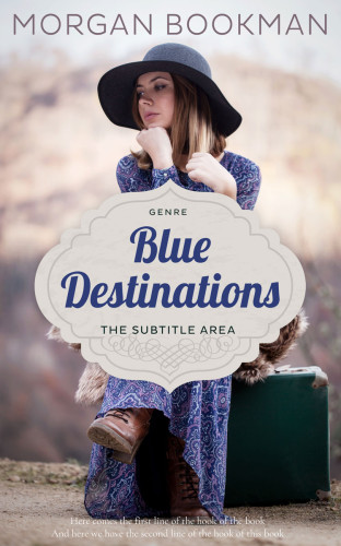 3D mockup of Ebony Clay #7277 - Premade Travel Book Cover