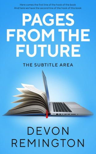 3D mockup of Picton Blue #7533 - Premade Self-Improvement & Self-Help Book Cover