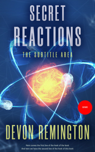 3D mockup of Biscay #7576 - Premade Abstract Book Cover