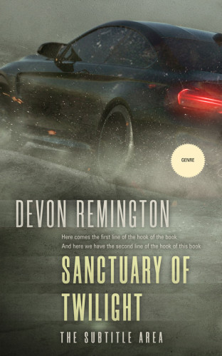 3D mockup of Fuscous Gray #7603 - Premade Action & Adventure Book Cover